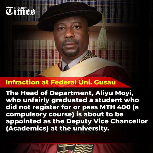 EXCLUSIVE: Indicted for fraud, Nigerian university lecturer now being considered for institution’s top job